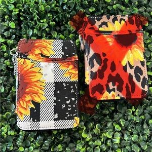 Sunflower & Plaid Wristlet ONLY‼️